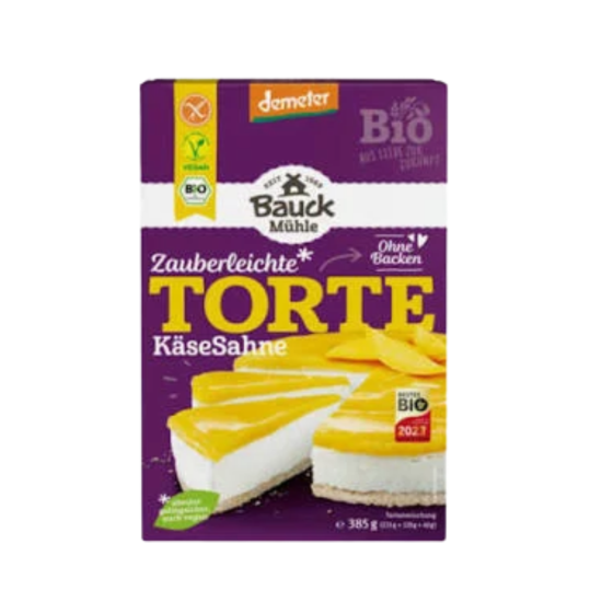 Torte Käse Sahne Backmischung Bauck 